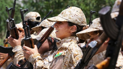 Fighting women Iraq BBC